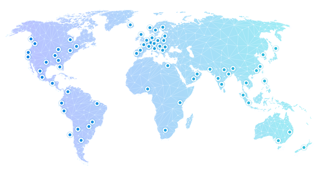 WEDOS global network map